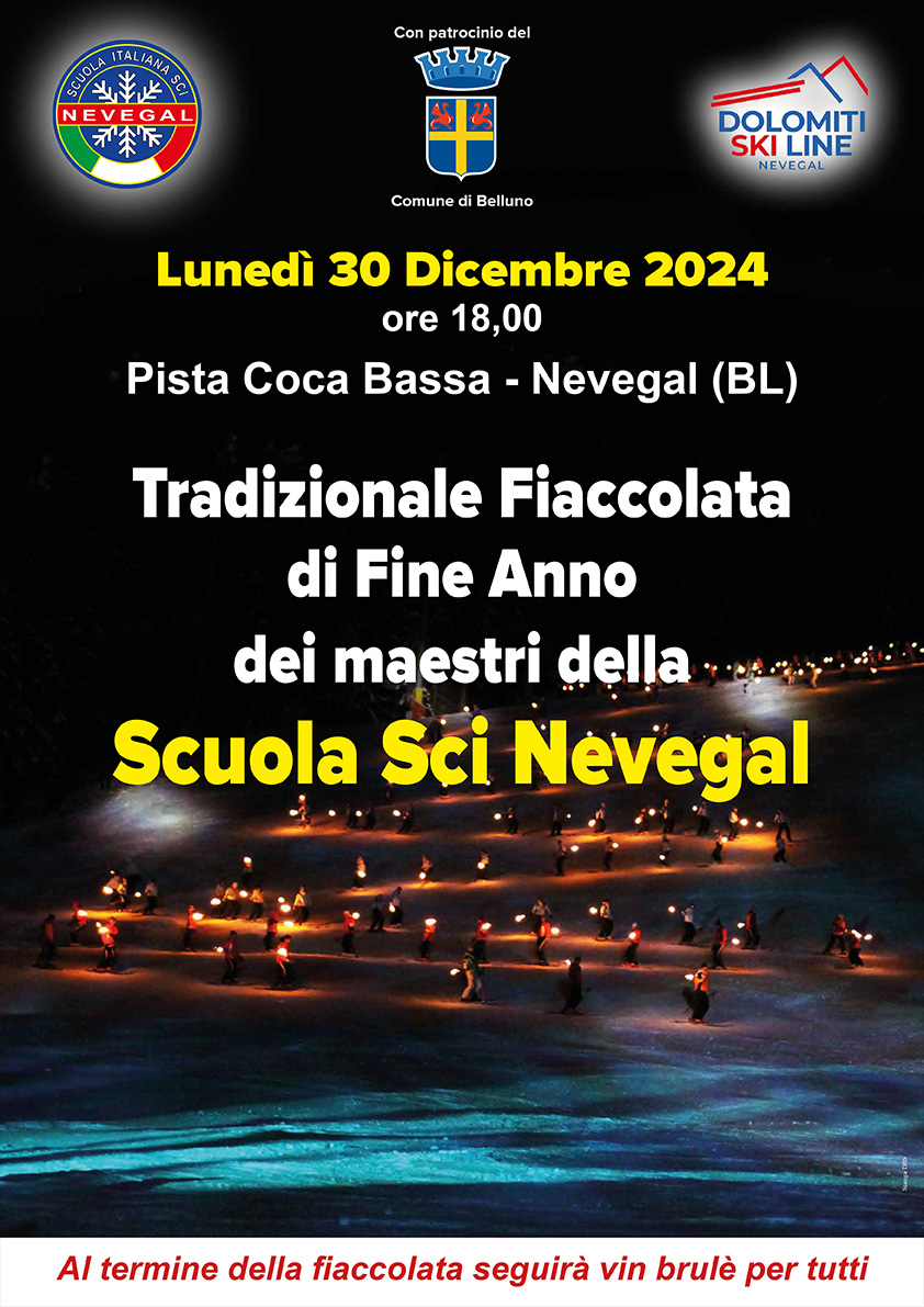 Scuola Sci Nevegal - Fiaccolata 2024